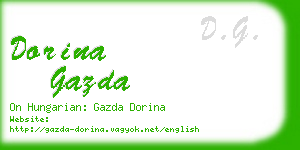 dorina gazda business card